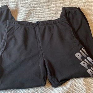 Victoria’s Secret Pink brand sweatpants black sz L